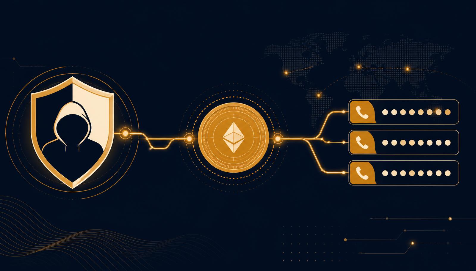 Cover illustration for the article: No-KYC VoIP Provider: Anonymous SIP Trunks & Crypto