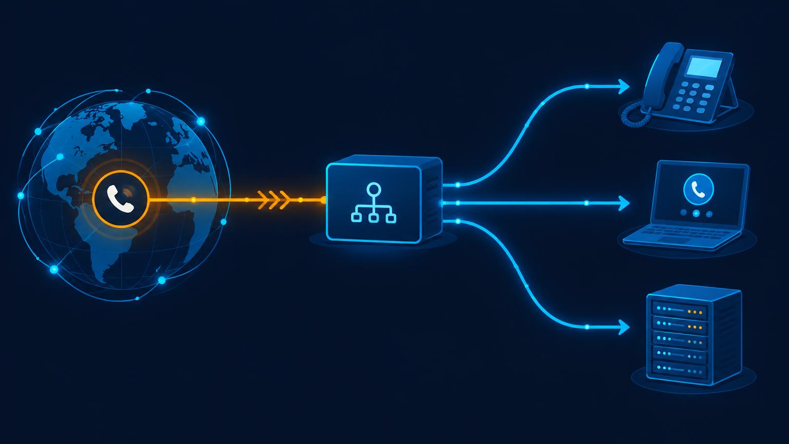 Cover illustration for the article: How to Route a DID Number to a SIP Trunk, PBX or Softphone